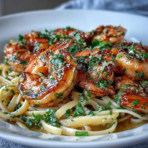 Shrimp Scampi With Linguine