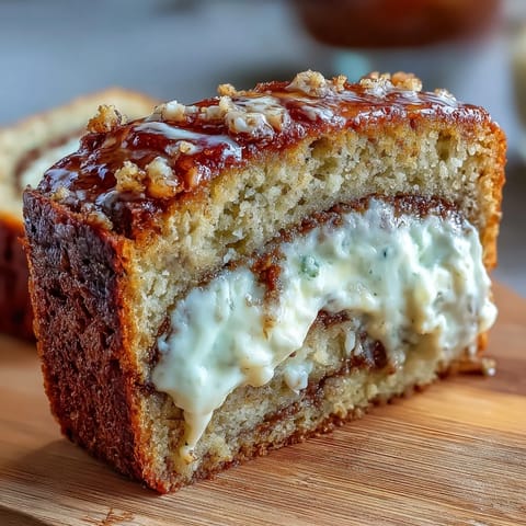 Cream Cheese Cinnamon Swirl Banana Bread