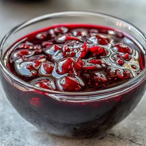 Homemade black currant vinaigrette drizzled over mixed greens with goat cheese and walnuts for a colorful salad.
