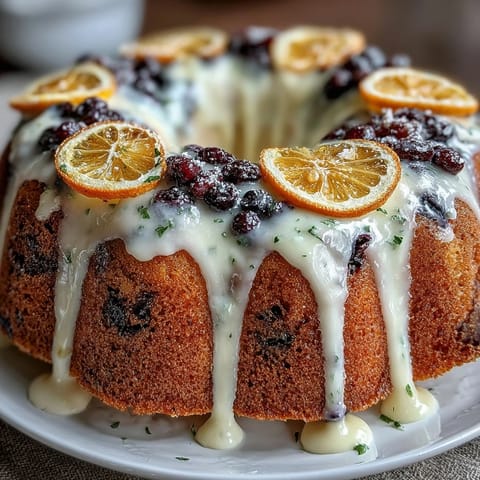 Moist lemon blueberry cake with fresh berries and creamy lemon frosting, perfect for spring celebrations.