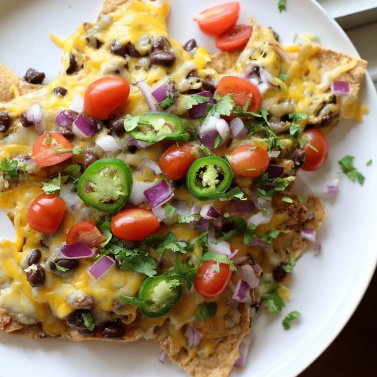 A platter of cheesy, spicy nachos perfect for sharing at a game day gathering.