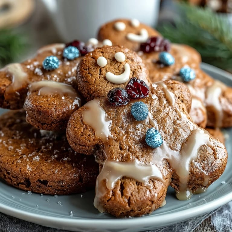 3. Soft and chewy gingerbread cookies featuring the beloved GingerBrave from Cookie Run Kingdom, decorated with royal icing for a fun, edible tribute.